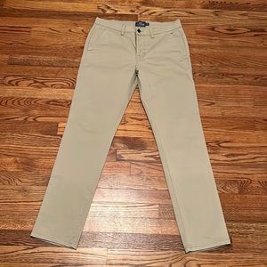 Mens Topman Khaki Color Stretch Slim Chino. Lightly Worn W34 L32